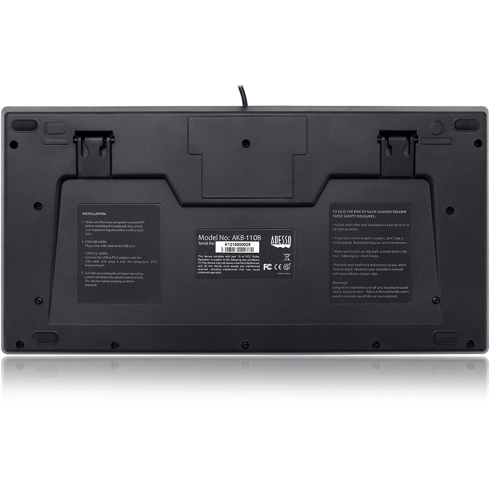 Adesso Mini Keyboard - Back