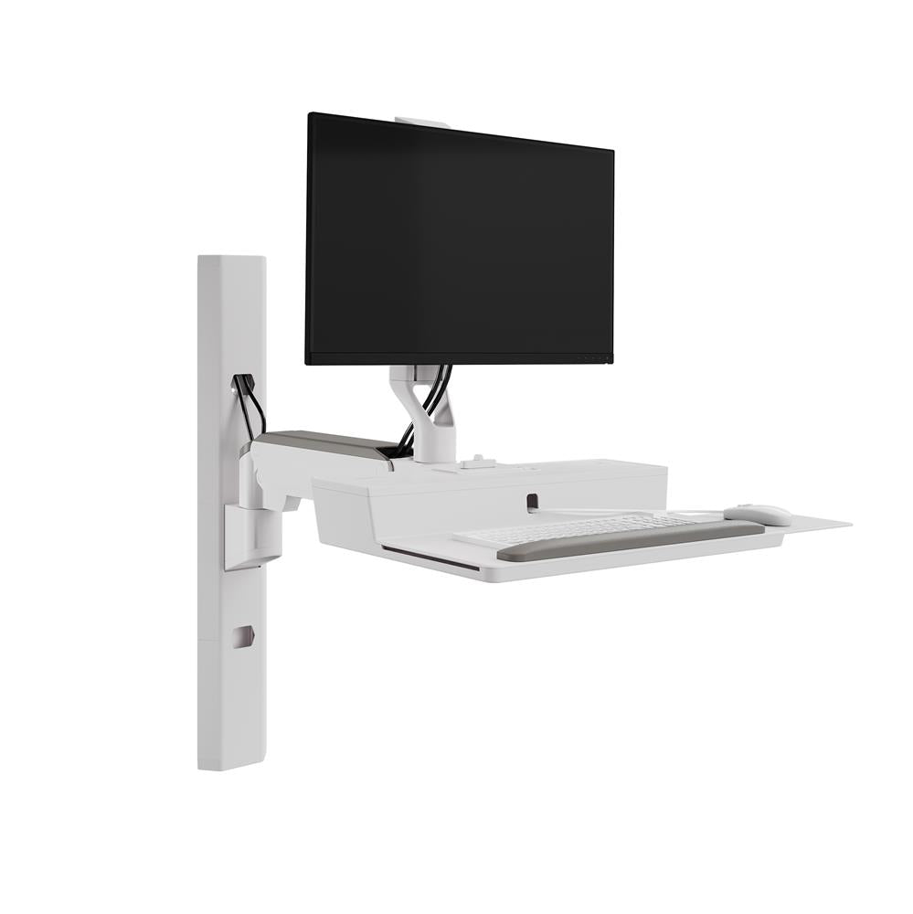 Ergotron CareFit™ Combo System with Compact Worksurface or Tray