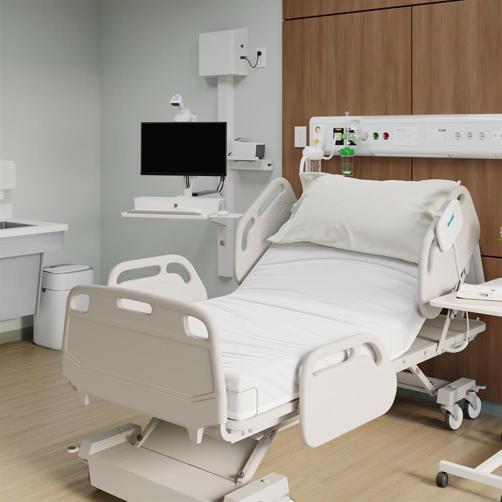 Ergotron CareFit™ Combo System with Compact Worksurface or Tray