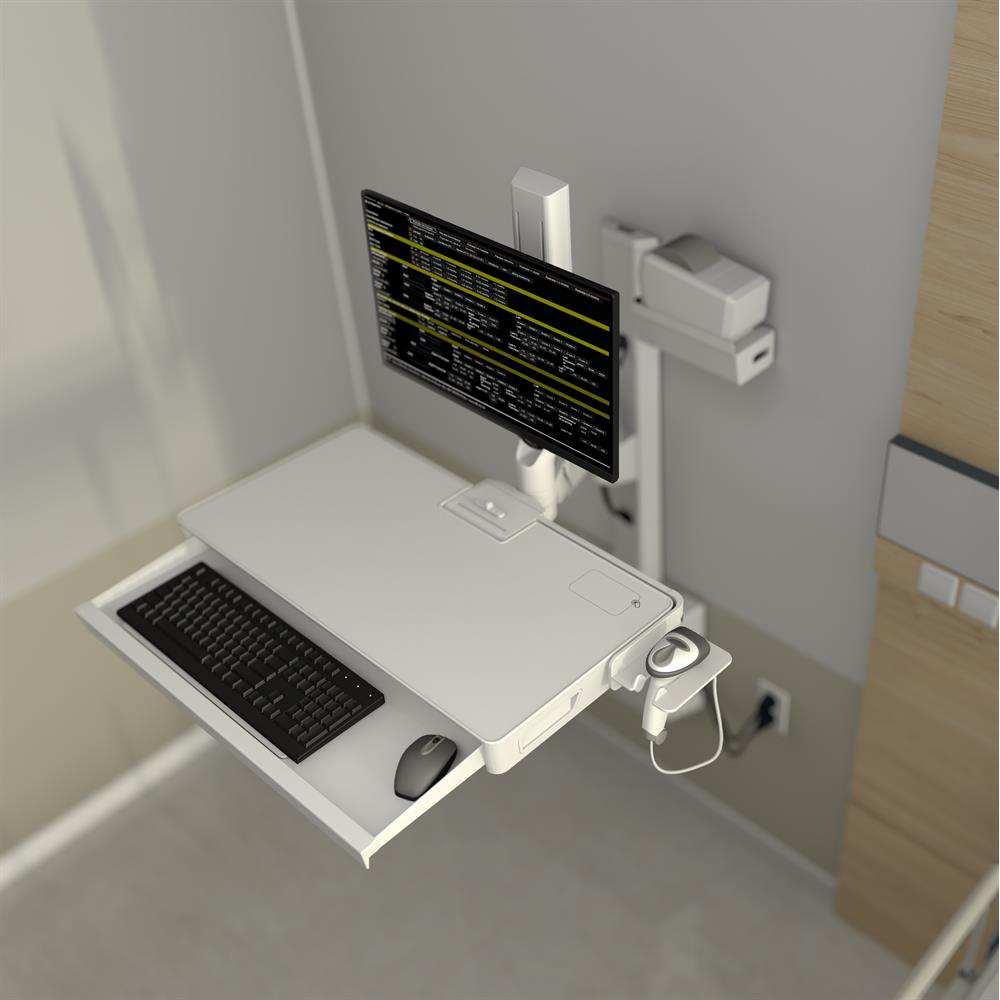 Ergotron CareFit Keyboard & Monitor Mount Arm - Above