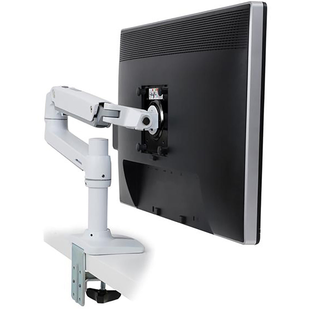 Ergotron LX Desk Monitor Arm - Rear View - White