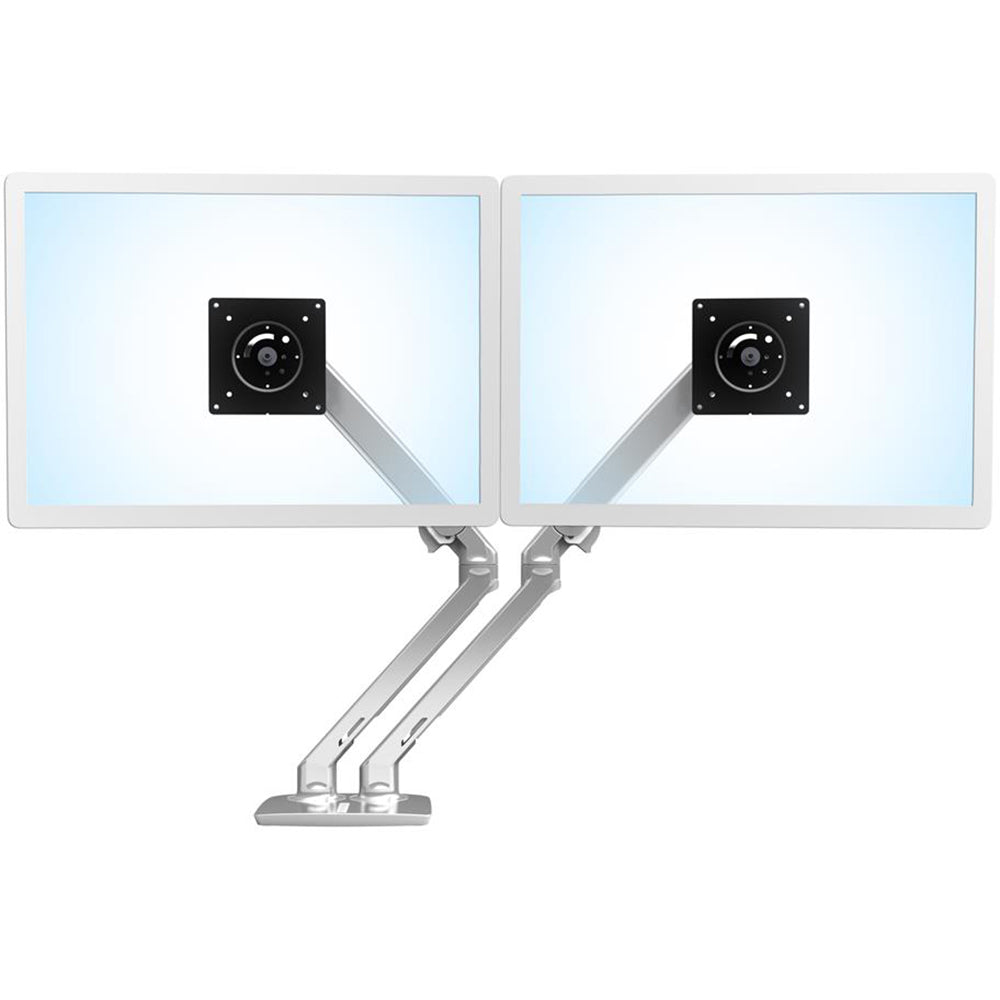 Ergotron MXV Desk Dual Monitor Arm - Polished Aluminum