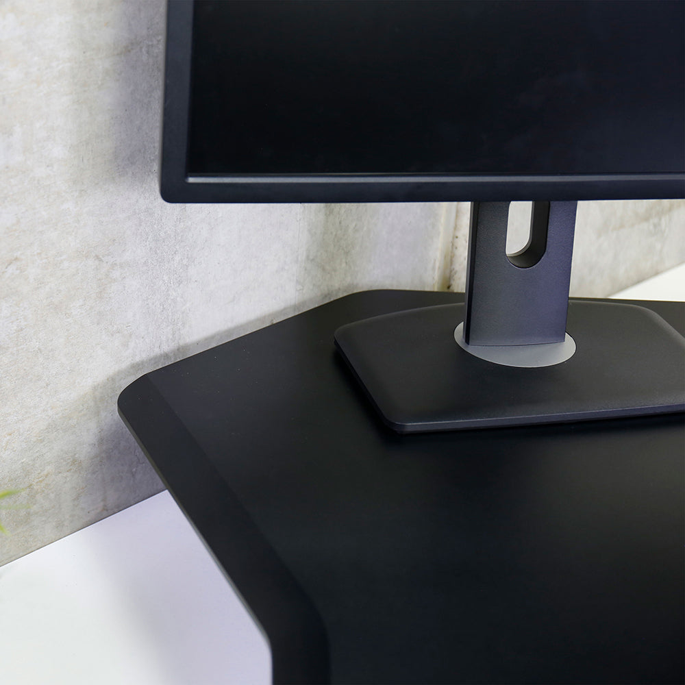 Ergotron WorkFit Corner Standing Desk Converter - Corner View