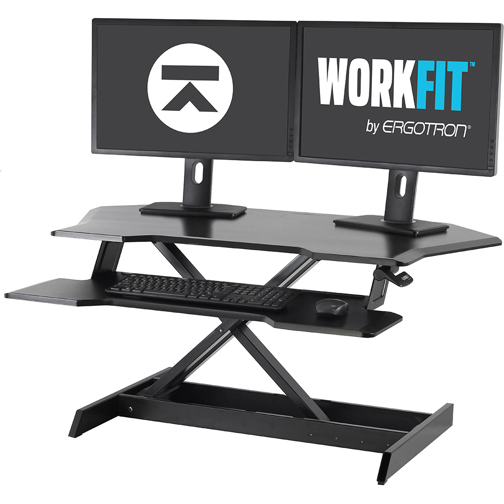 Ergotron WorkFit Corner Standing Desk Converter - Standing