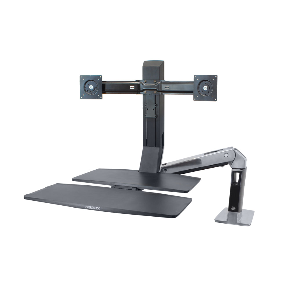 Ergotron WorkFit-A Dual With Worksurface+ - Swinging Arm