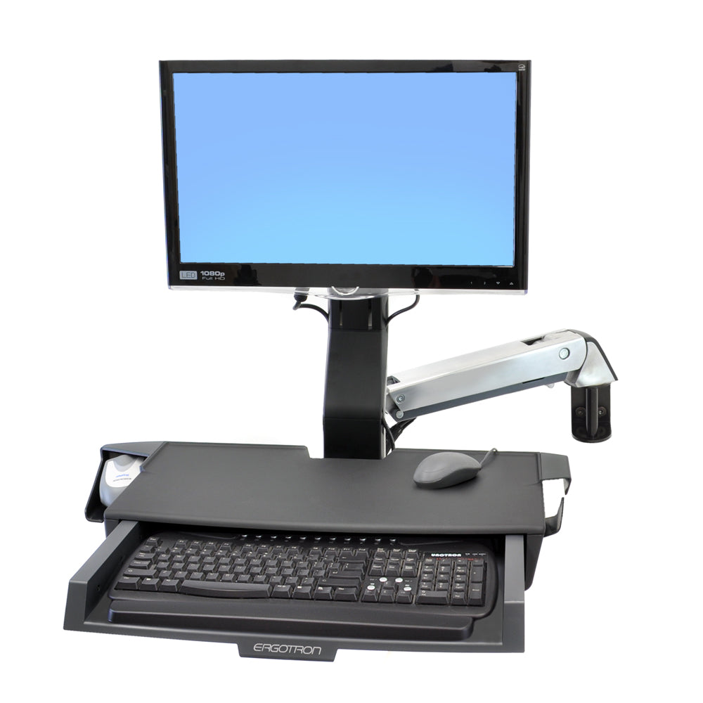 Ergotron StyleView Sit-Stand Combo Arm with Worksurface