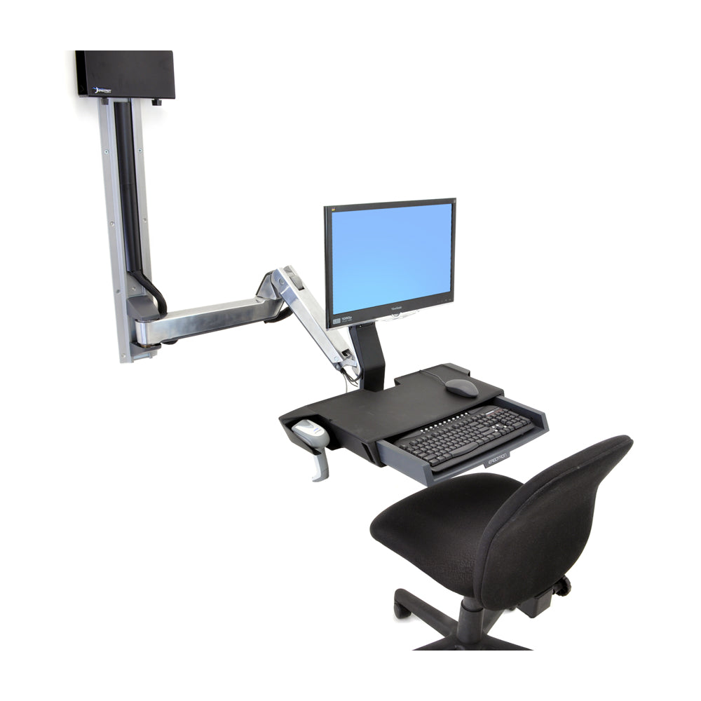 Ergotron StyleView Sit-Stand Combo System with Worksurface - Extended