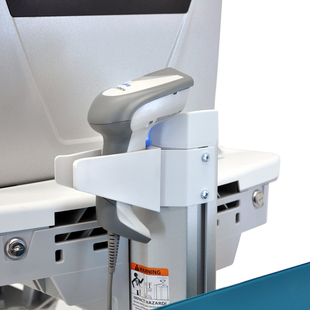 Ergotron StyleView EMR Cart With LCD Arm - Scanner Holder