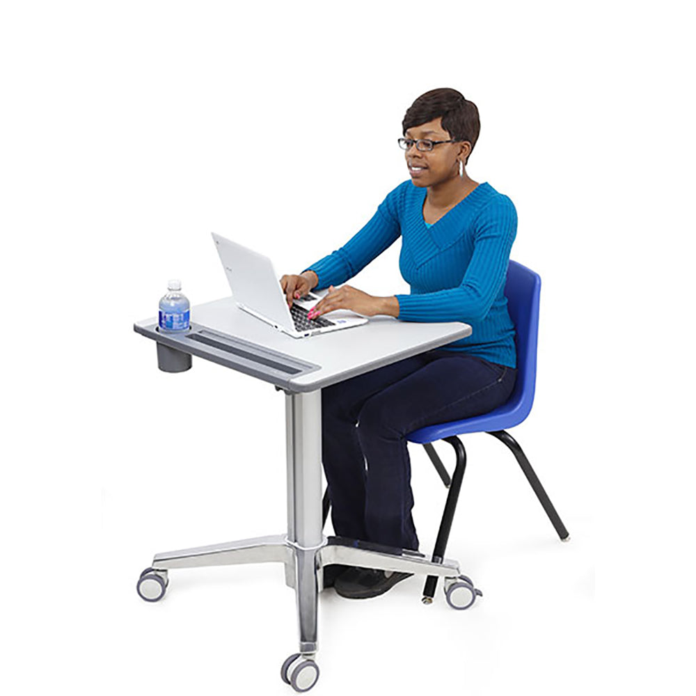 Ergotron LearnFit Sit-Stand Desk - Sitting While Learning