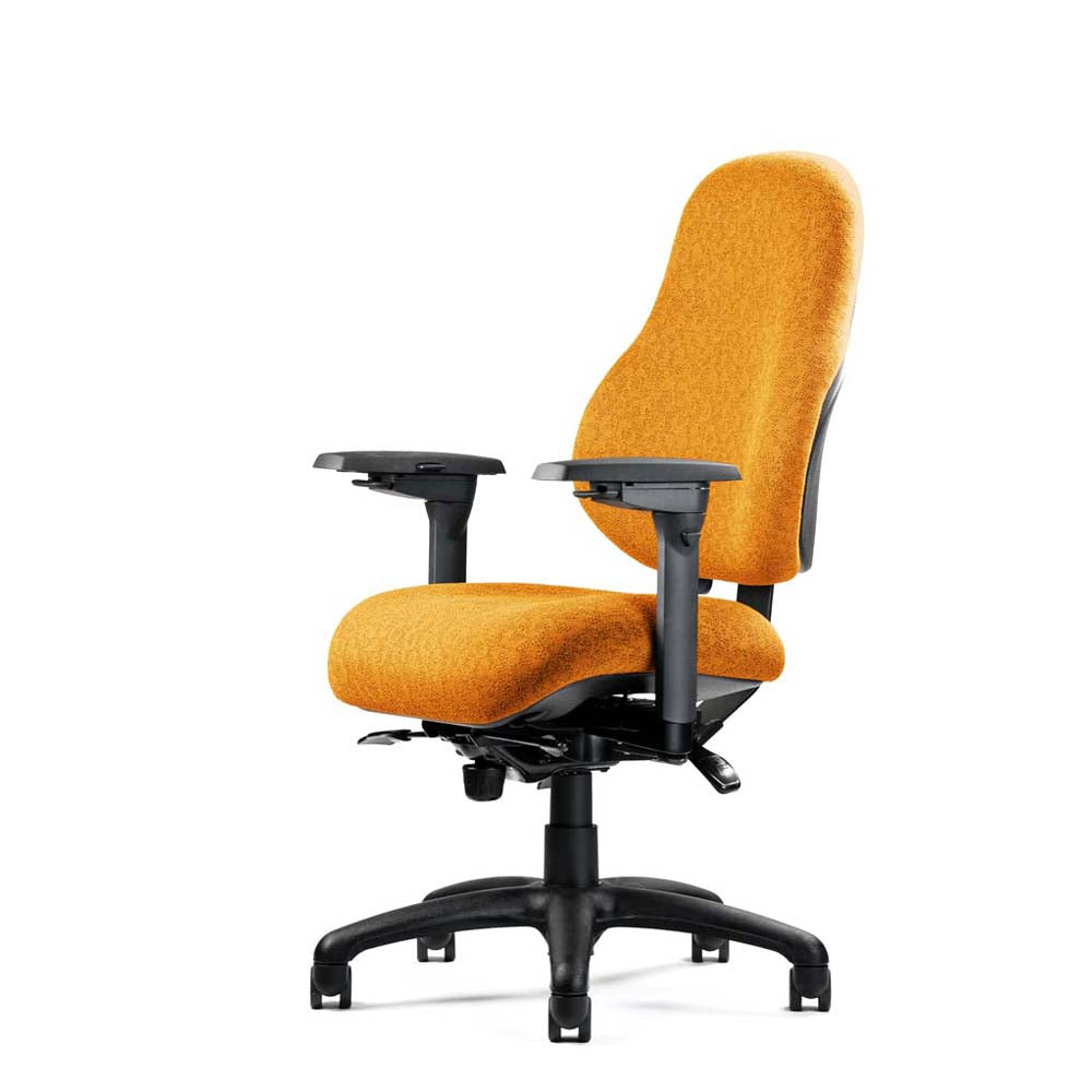 Neutral Posture 8000 Series Chair - Orange - Left Side View
