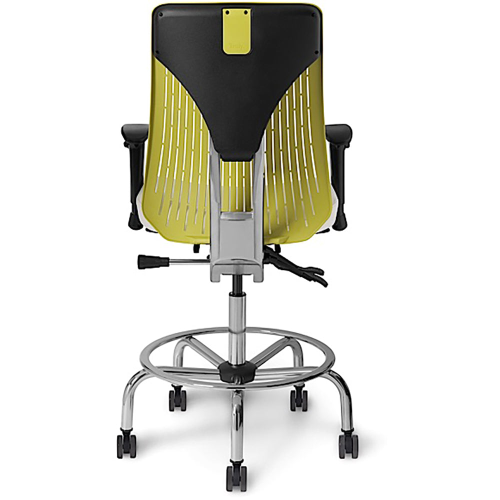 Office Master Truly Stool - White - Back View