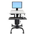 Ergotron WorkFit-C Single Sit-Stand Workstation Cart