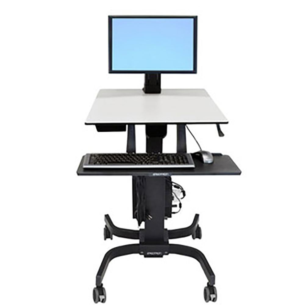 Ergotron WorkFit-C Single Sit-Stand Workstation Cart
