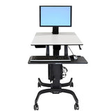 Ergotron WorkFit-C Single Sit-Stand Workstation Cart
