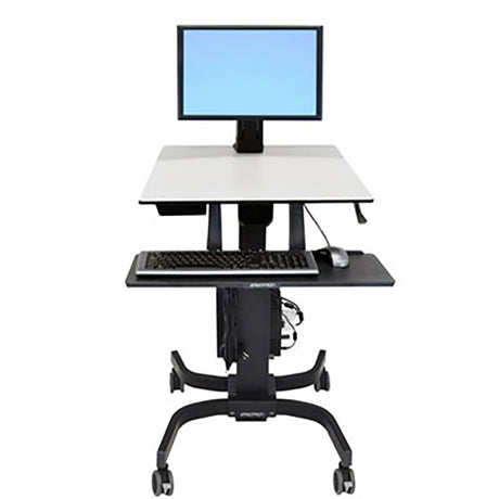 Ergotron WorkFit-C Single Sit-Stand Workstation Cart