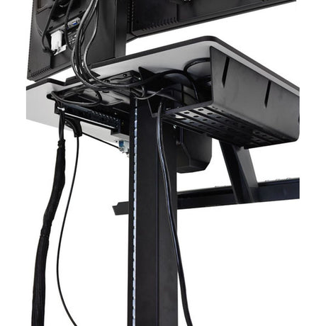  Dual Sit-Stand Workstation - Computer Cart