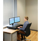 Ergotron Workfit-TL (Long) - Sit-Stand Workstation - Dual Monitor Sitting