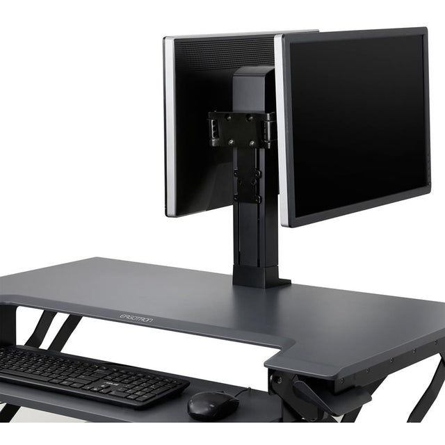 Ergotron Dual Monitor Double-Hinged Bow - Both Monitors Hinged