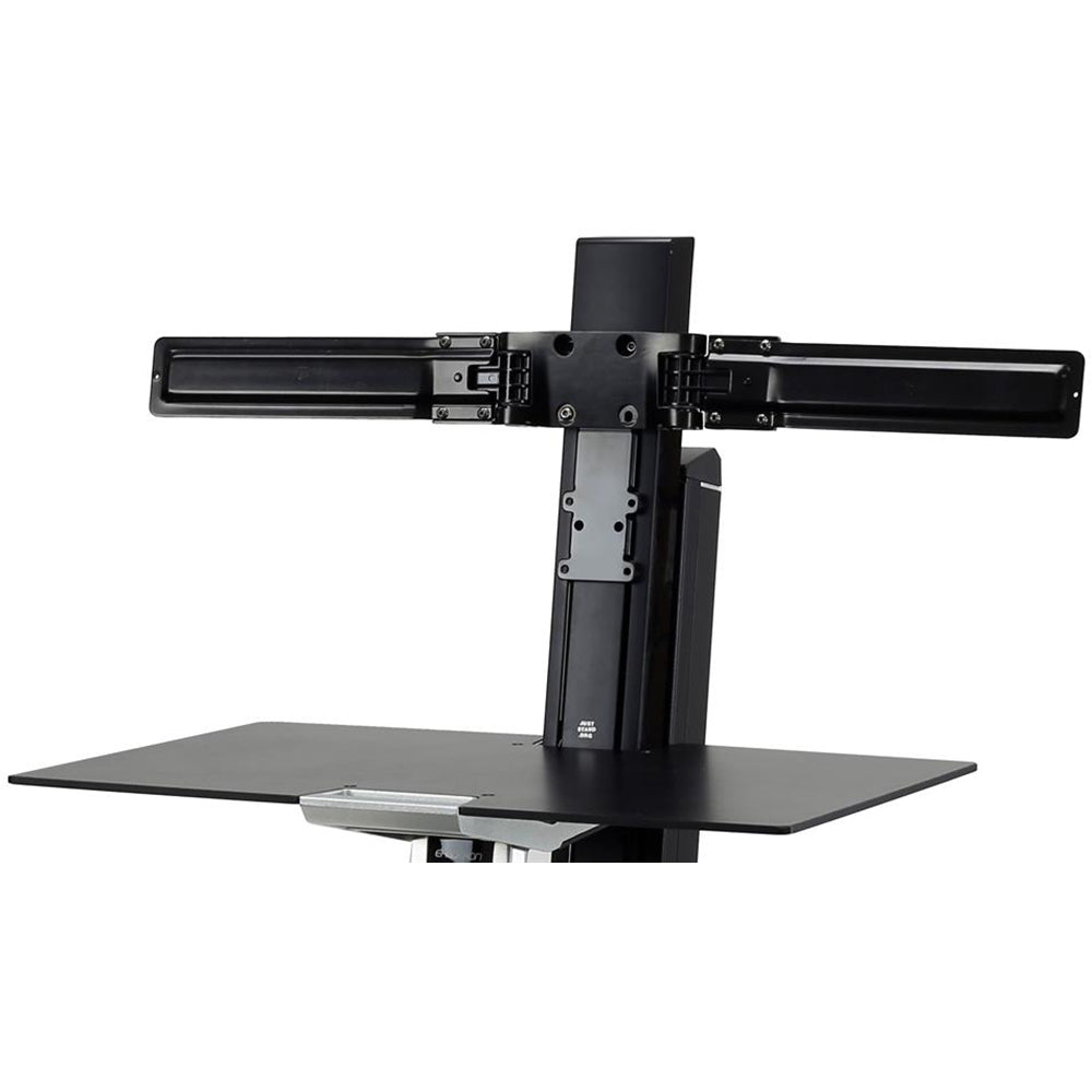 Ergotron Dual Monitor Double-Hinged Bow - Without Monitors - WorkFit-S