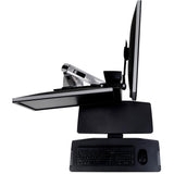 Ergotron Dual Monitor Double-Hinged Bow - Top View - WorkFit-A