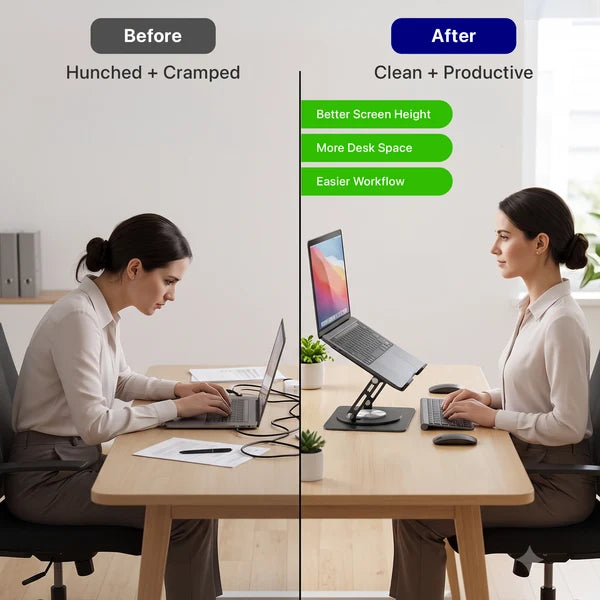 UnCaged Adjustable Swivel Laptop Stand