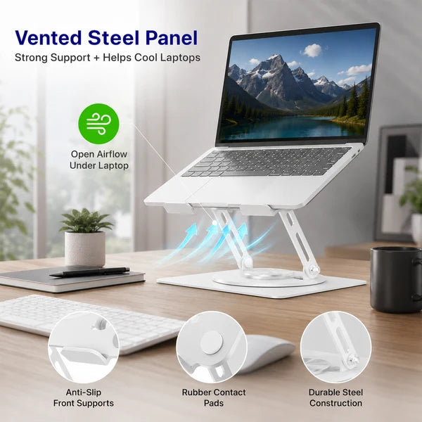 UnCaged Adjustable Swivel Laptop Stand