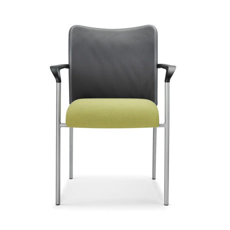 Allseating Inertia Mesh Side Chair - Green - Front View