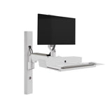 Ergotron CareFit™ Combo System with Compact Worksurface or Tray