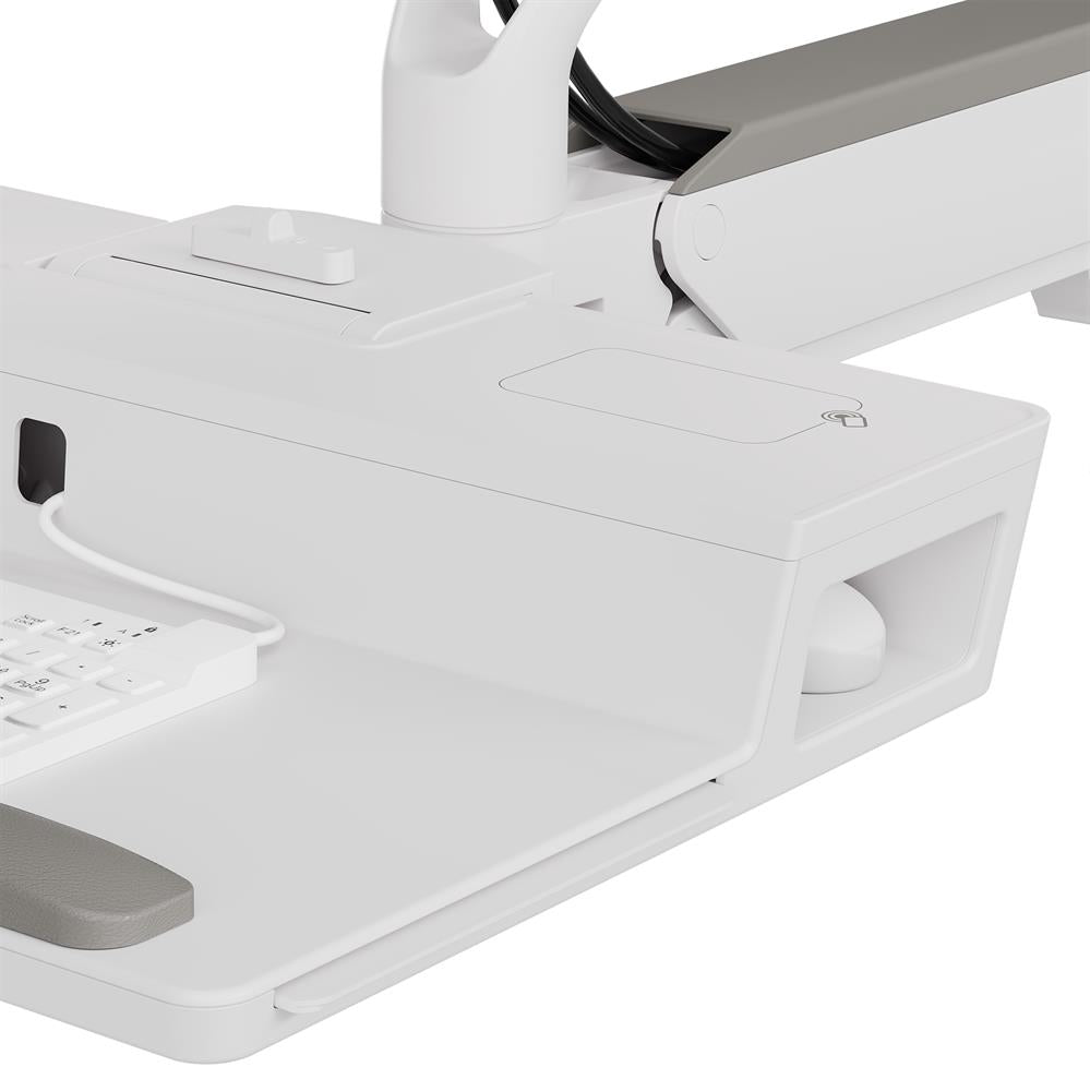 Ergotron CareFit™ Combo System with Compact Worksurface or Tray