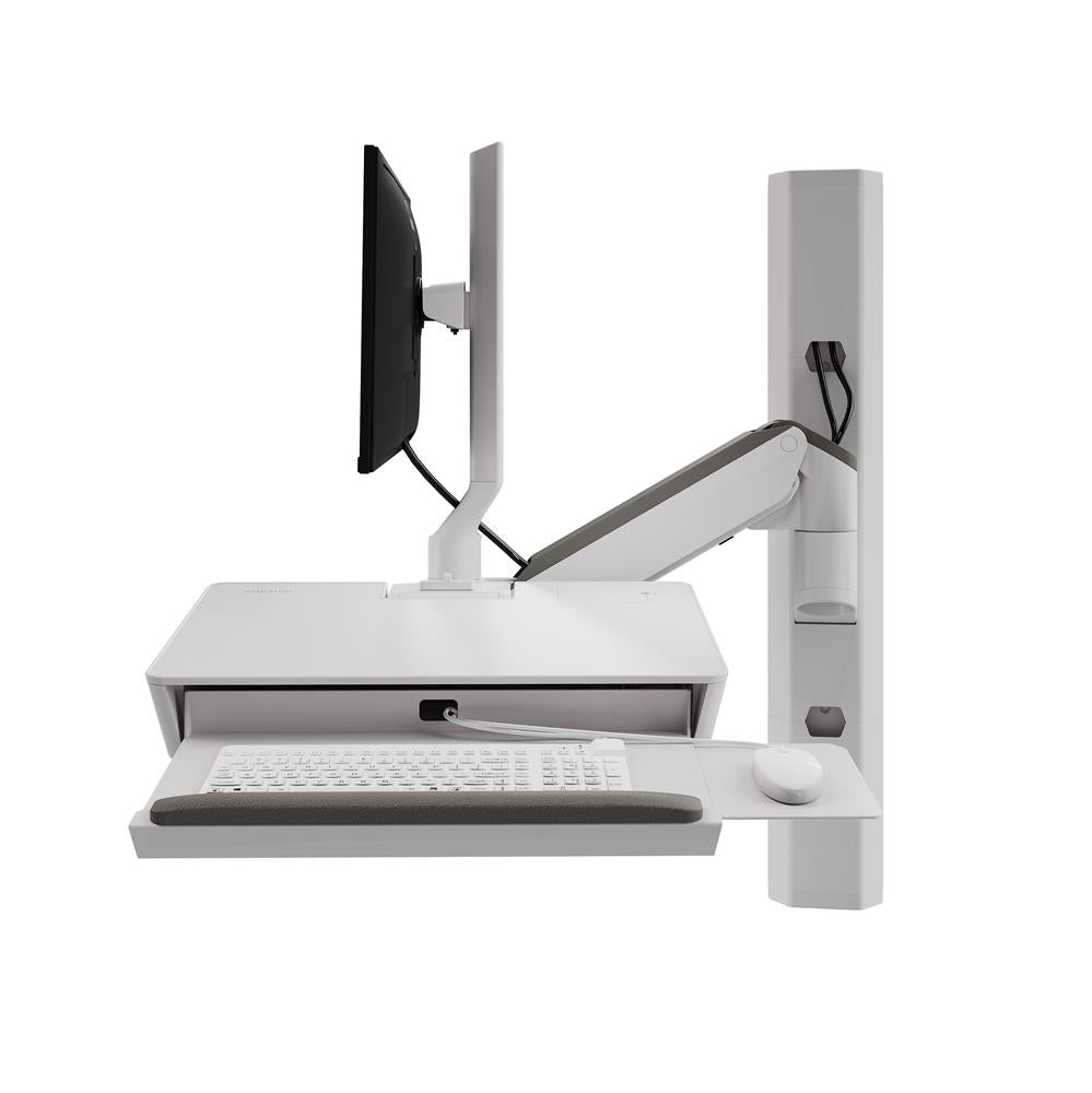 Ergotron CareFit™ Combo System with Compact Worksurface or Tray