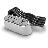 Chief Desktop Power Center Slim - White- 2 AC - USB A & C
