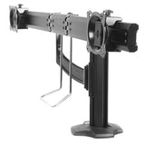 2x1 Depth-Adjustable Grommet Mounted Monitor Array