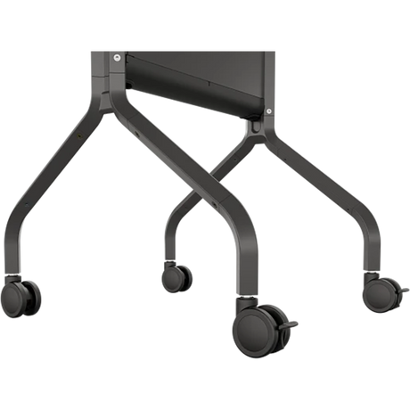 Chief Voyager Manual Height-Adjustable AV Cart - Black Casters