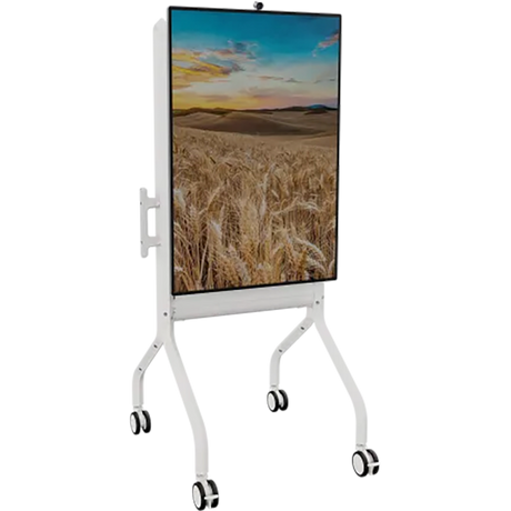 Chief Voyager Manual Height-Adjustable AV Cart - White Portrait