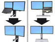 Ergotron WorkFit Convert-to-Dual Kit from LCD & Laptop