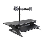 CSI Rescue HD42 Bundle Desktop Sit-Stand Workstation - Side View