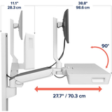 Ergotron CareFit Keyboard & Monitor With Track - Dimension Extension