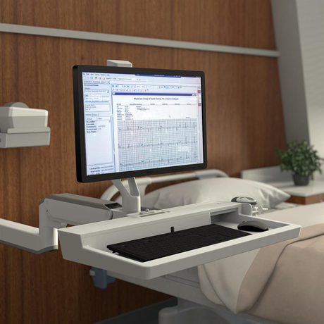 Ergotron CareFit Keyboard & Monitor With Track - Hospital