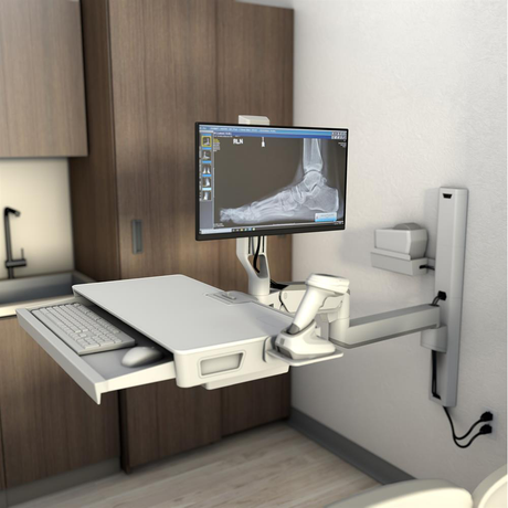 Ergotron CareFit Keyboard & Monitor With Track - Monitor Tilt