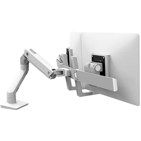 Ergotron HX Desk Dual Monitor Arm - Rear View White