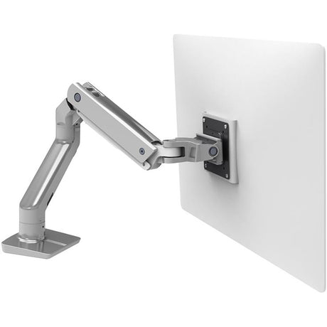 Ergotron HX Desk Monitor Arm - Rear View Polished Aluminum
