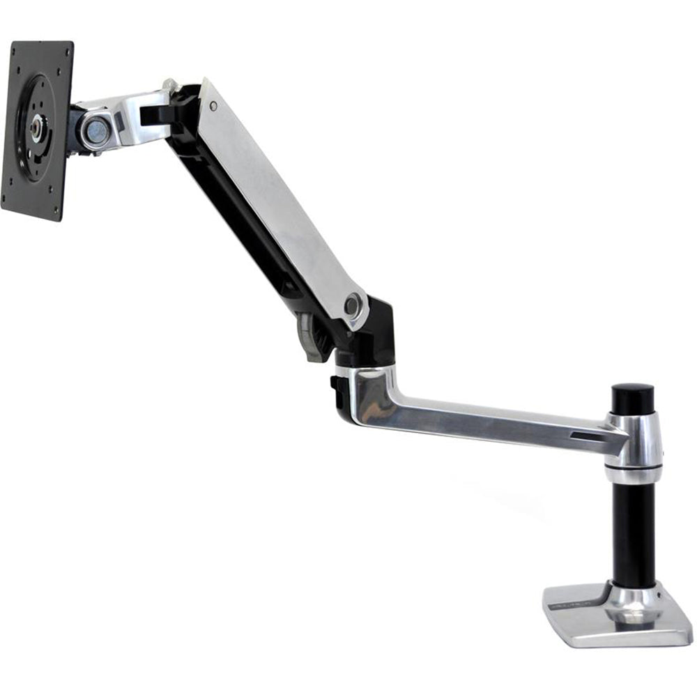 Ergotron LX Desk Monitor Arm - Without Monitor - Polished Aluminum