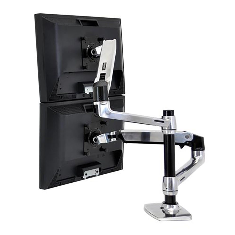Ergotron LX Dual Stacking Arm - Rear View