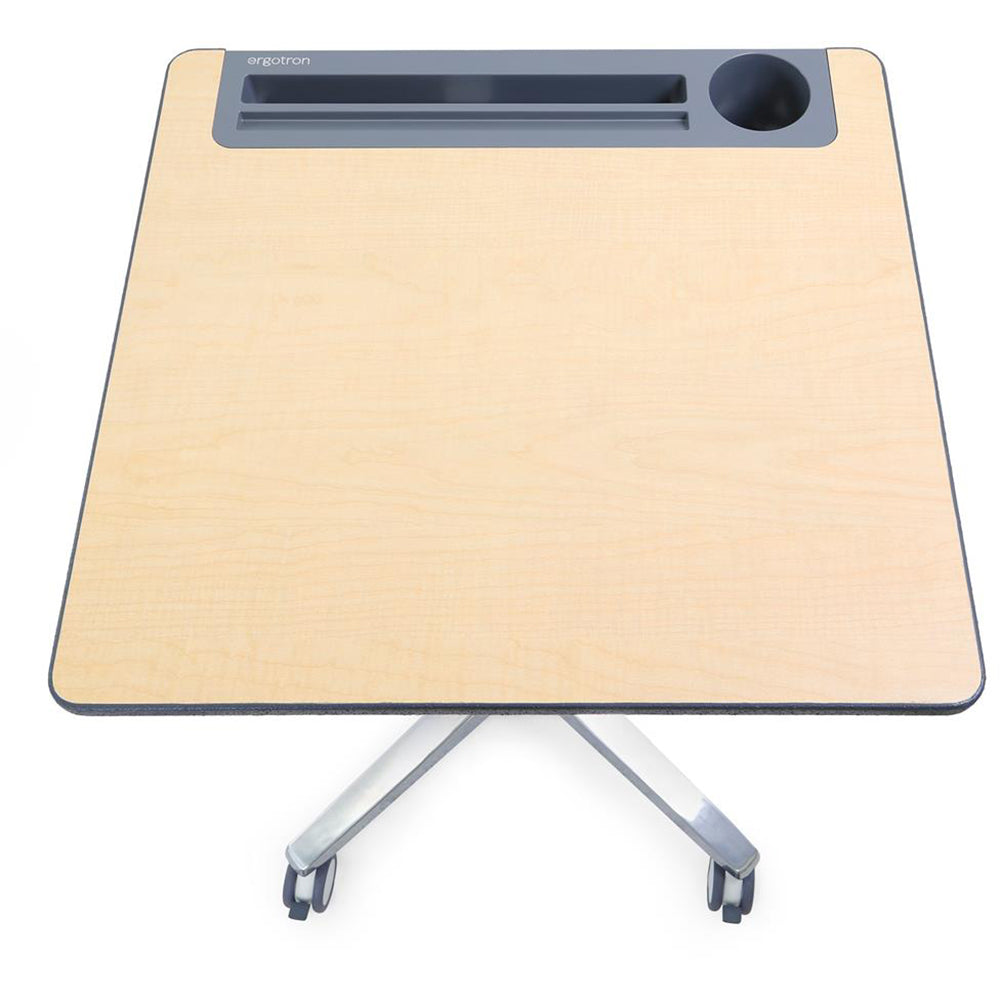 Ergotron Mobile Desk - Maple Worksurface