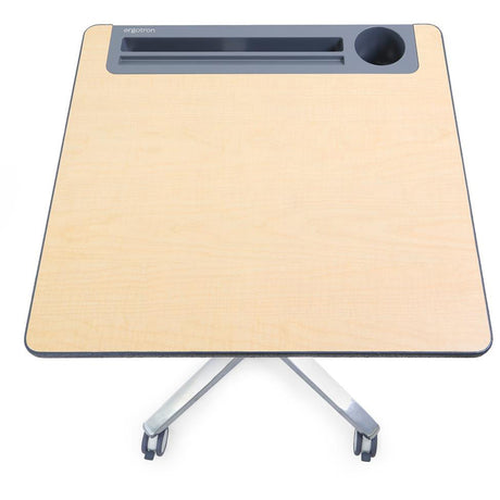 Ergotron Mobile Desk - Maple Worksurface