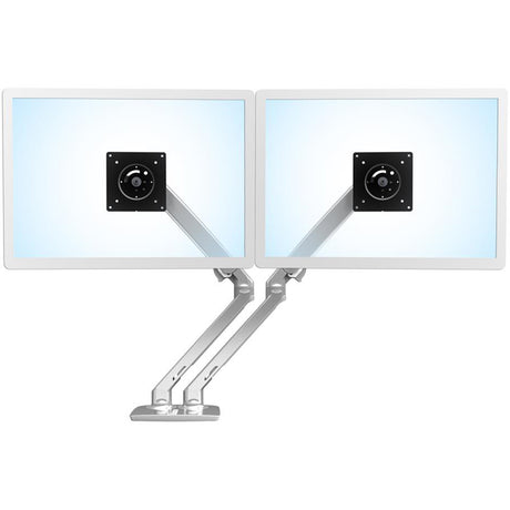 Ergotron MXV Desk Dual Monitor Arm - Polished Aluminum