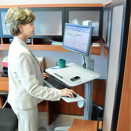 Ergotron WorkFit-C Mobile Healthcare Desk - Standing