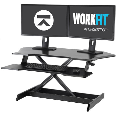 Ergotron WorkFit Corner Standing Desk Converter - Standing
