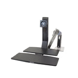 Ergotron WorkFit-A Single With Worksurface+ - Pivot Motion