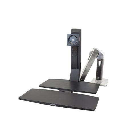 Ergotron WorkFit-A Single With Worksurface+ - Pivot Motion